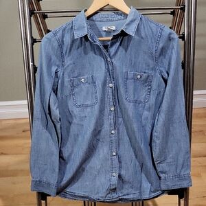 Small Lightweight Denim Button Up Shirt